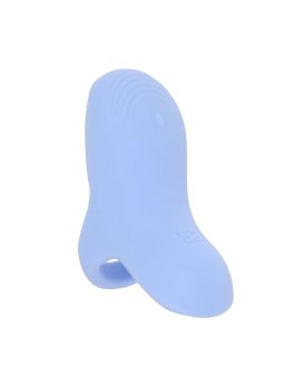 Голубой сенсорный вибромассажёр на палец Fuzu Sensa