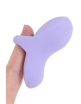 Сиреневый сенсорный вибромассажёр на палец Fuzu Sensa