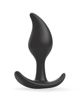 Черный анальный стимулятор - 9,2 см.