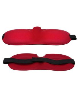 Красная глухая маска на резинке