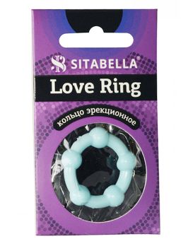 Цветное эрекционное кольцо Love Ring с бусинами