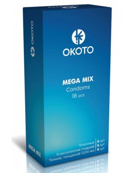Презервативы OKOTO Mega Mix - 18 шт.