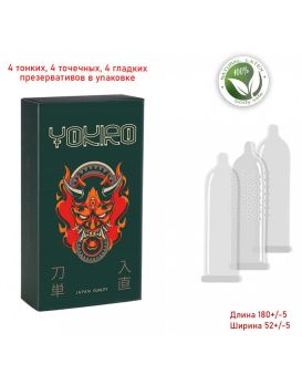 Презервативы YOKIRO Mix - 12 шт.