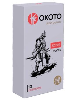 Точечные презервативы OKOTO Dotted - 12 шт.
