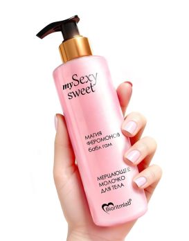 Молочко для тела Sexy Sweet с ароматом бабл-гам, шиммером и феромонами - 200 мл.