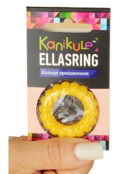 Цветное рельефное эрекционное кольцо Ellasring