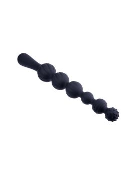 Черная анальная цепочка Beads Hunter - 22,9 см.