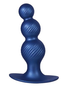 Синяя анальная елочка 5 Inch Silicone Anal Plug - 14 см.
