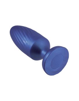 Синяя анальная пробка 4 Inch Silicone Anal Plug - 12 см.