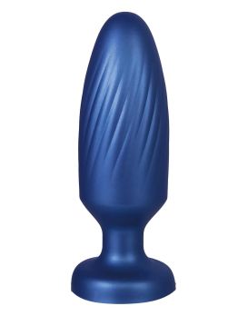 Синяя анальная пробка 4 Inch Silicone Anal Plug - 12 см.