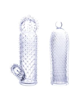 Набор из 2 прозрачных насадок на член Seductive Tickler Sleeves