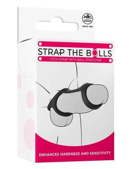 Черная эрекционная насадка Strap The Balls