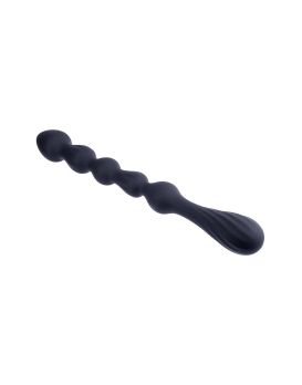 Черная анальная цепочка Hunter Beads - 26,7 см.