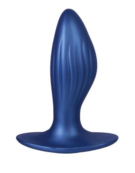 Синяя анальная пробка G Stuck Silicone Anal Plug - 12,5 см.