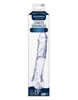 Прозрачная насадка-удлинитель Length Enhancer с подхватом - 22,3 см.