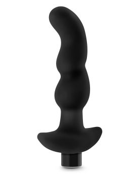 Черный вибромассажер простаты Prostate Massager 03 - 15,2 см.
