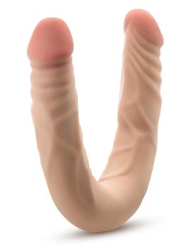 Телесный двусторонний фаллоимитатор 14 Inch Double Dong - 35,6 см.