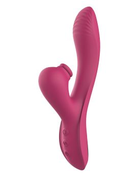 Розовый вибратор-кролик Dual G-Spot Vibe - 22,5 см.