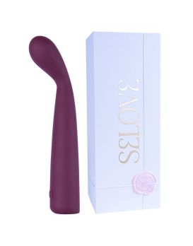 Фиолетовый изогнутый вибратор Selove TouchBend SE100 - 17,5 см.