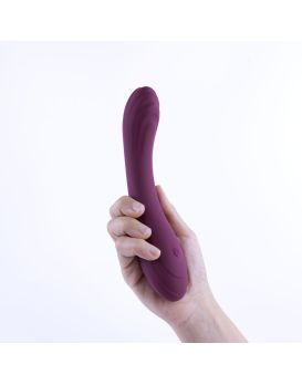 Фиолетовый вибратор Selove CurveRush для симуляции точки G - 20,3 см.
