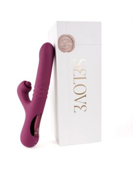 Фиолетовый вибратор-кролик Selove ComePlay - 23,9 см.