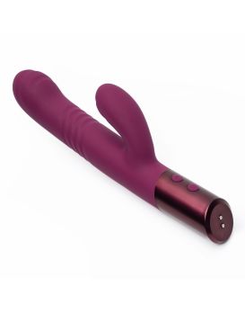 Фиолетовый вибратор Selove Thrusty - 24,4 см.