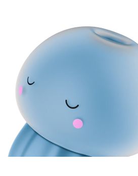 Голубой вакуумный стимулятор клитора в форме медузы Satisfyer Jelly-cious