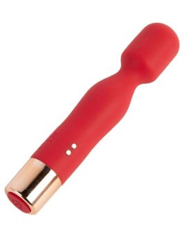 Красный вибратор с 7 режимами вибрации - 14,4 см.