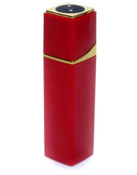 Красный мини-вибратор в форме помады