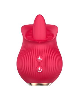 Красный вибратор с язычком Petal Bliss