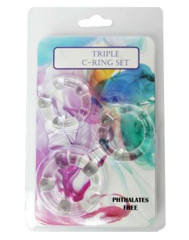 Набор из 3 эрекционных прозрачных колец