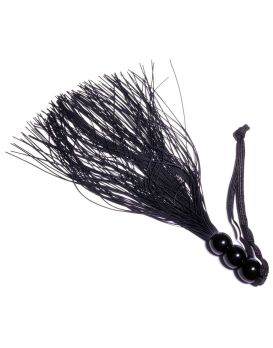 Черная силиконовая плетка - 25,4 см.