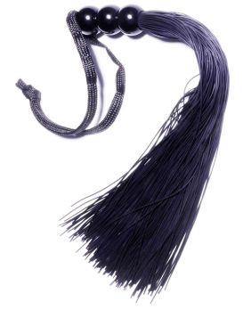 Черная силиконовая плетка - 25,4 см.