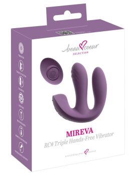 Фиолетовый тройной вибратор MIREVA RC Triple Hands-Free Vibrator