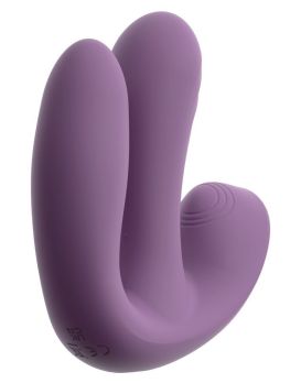 Фиолетовый тройной вибратор MIREVA RC Triple Hands-Free Vibrator