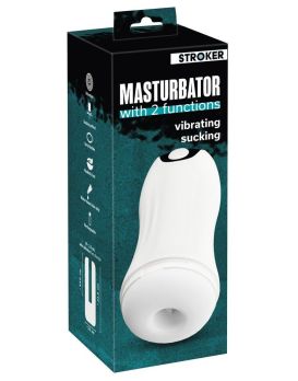 Белый мастурбатор Masturbator with 2 functions