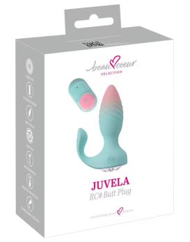 Анальная пробка JUVELA RC Butt Plug с пультом ДУ - 11,5 см.