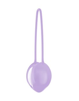 Сиреневый вагинальный шарик Smartballs Uno с петлей