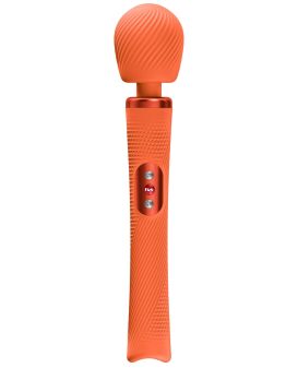 Оранжевый жезловый вибромассажер Vim Vibrating Wand - 31,3 см.