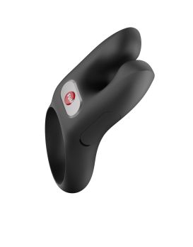 Черное эрекционное виброкольцо Nos