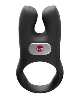 Черное эрекционное виброкольцо Nos