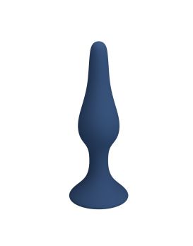 Синяя анальная пробка Slim Anal Plug XL - 15,4 см.