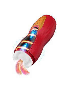 Интерактивный мастурбатор Solara с нагревом, вибрацией и поступательными движениями