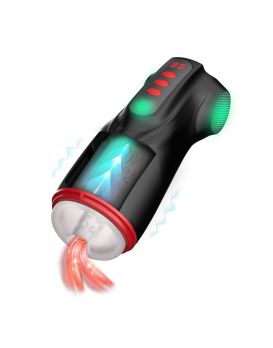 Интерактивный мастурбатор Raven с вакуумом, вибрацией и подсветкой