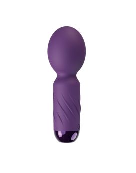 Фиолетовый мини-wand вибратор для стимуляции эрогенных зон