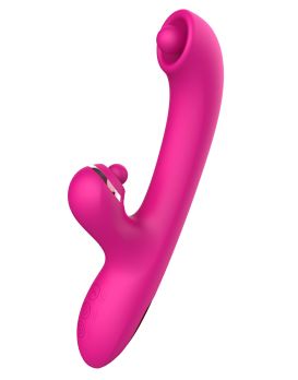 Розовый вибратор-кролик с усиленной стимуляцией точки G