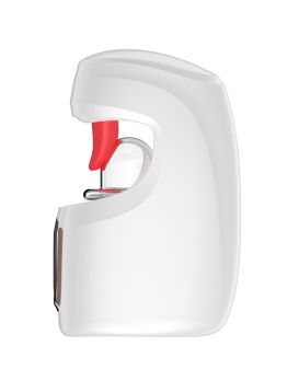 Белый мастурбатор с язычком и возвратно-поступательными движениями