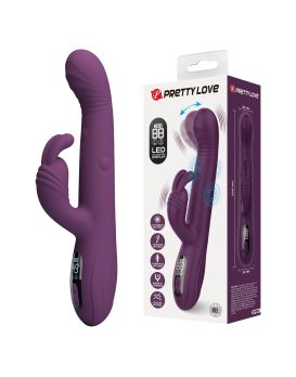 Фиолетовый вибромассажёр-кролик Dee - 23,9 см.