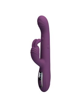 Фиолетовый вибромассажёр-кролик Dee - 23,9 см.