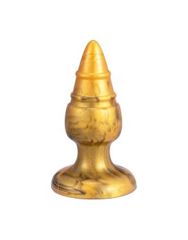 Золотистая анальная втулка SILEXD Fantasy Goldy - 9,2 см.